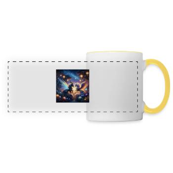 mystical creatures - Panoramic Mug - white/yellow - Front