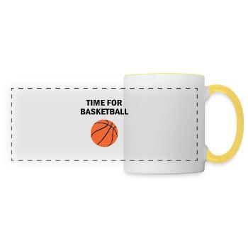 Basketball - Panoramatasse - Weiß/Gelb - Vorne