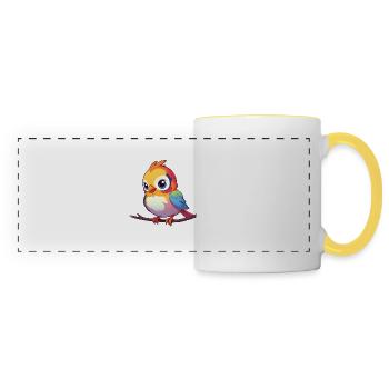 Rainbow Sparrow - Panoramic Mug - white/yellow - Front