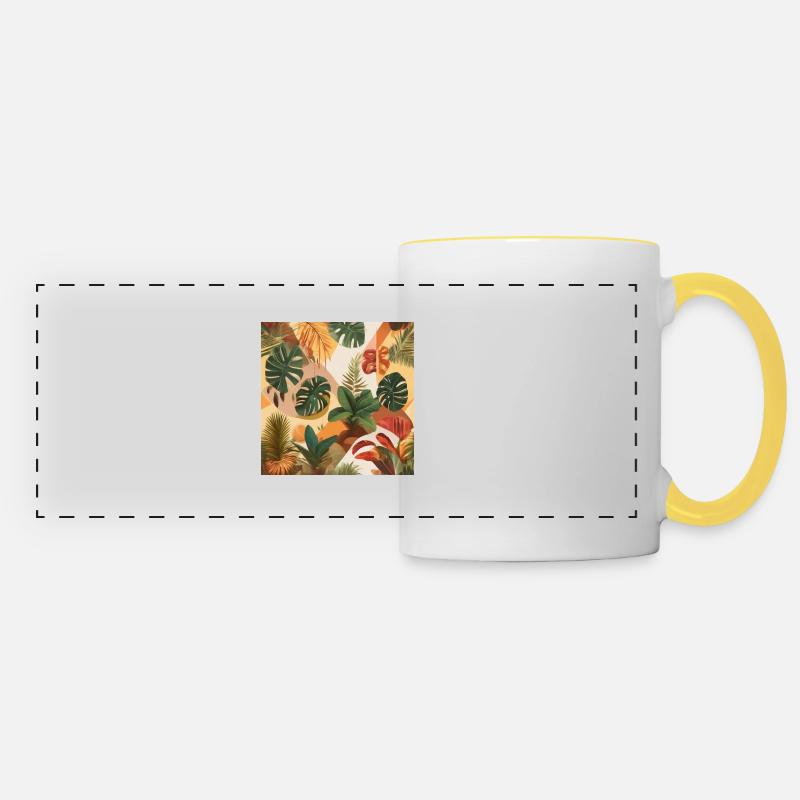 Celebrating Tropical Biodiversity - Panoramic Mug - white/yellow