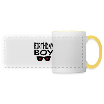 Birthday - Panoramic Mug - white/yellow - Front
