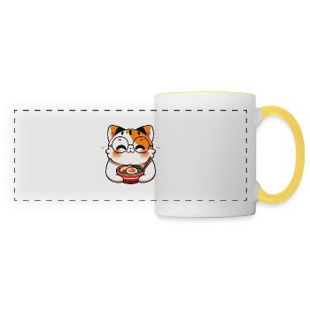 Adorable Noodle Buddy - Panoramic Mug - white/yellow - Front