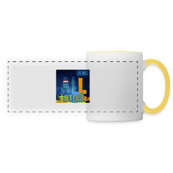 ALL STAR CHEMISTRY - Mug panoramique contrasté et blanc - blanc/jaune - Devant