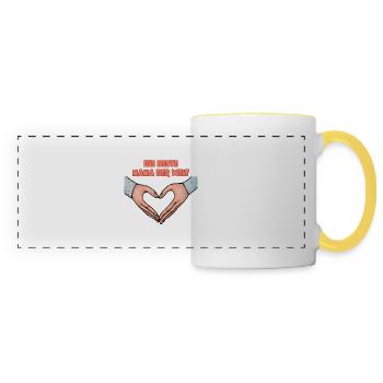 Mother's Day Gift: Best Mom in the Whole World - Panoramic Mug - white/yellow - Front