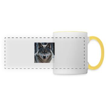 Wolf - Panoramatasse - Weiß/Gelb - Vorne