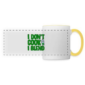 I Don't Cook I Blend 2 - Panoramic Mug - white/yellow - Front