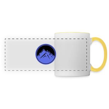 mountains - Panoramic Mug - white/yellow - Front