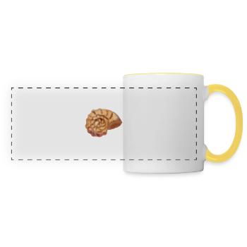 Beautiful sea of shells - Panoramic Mug - white/yellow - Front