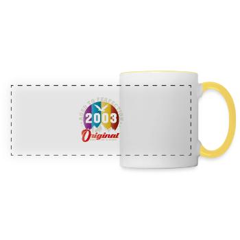 Perfection 2003 -21st Anniversary,Original - Panoramic Mug - white/yellow - Front
