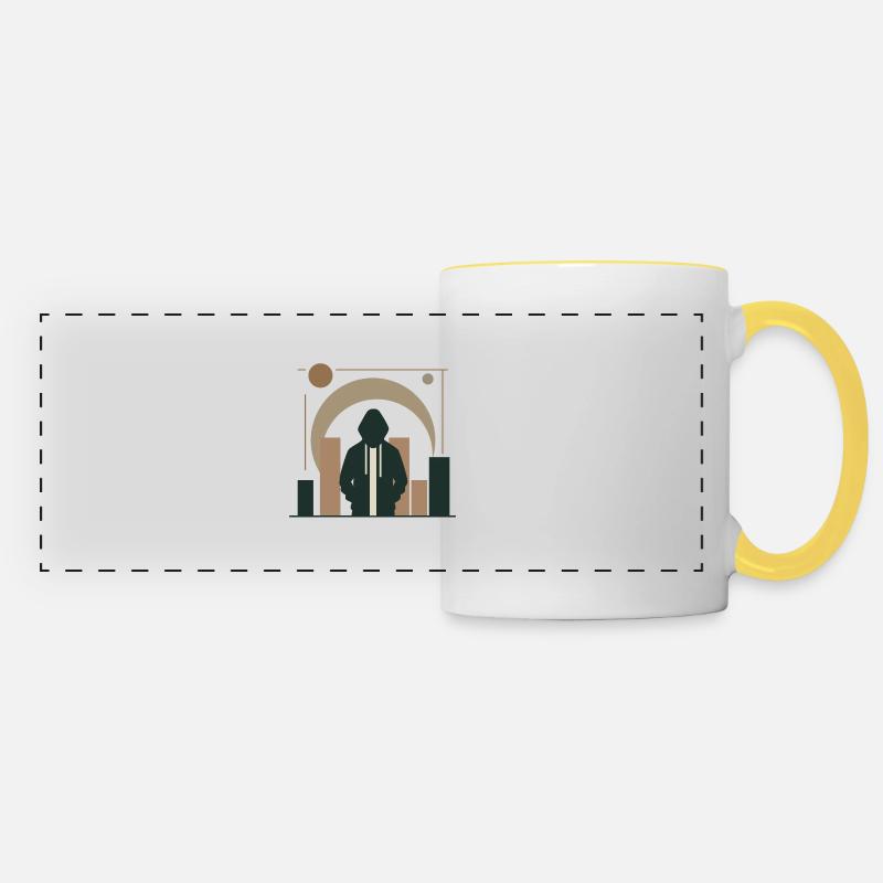 Design "Soul of the Pavement" - Panoramic Mug - white/yellow