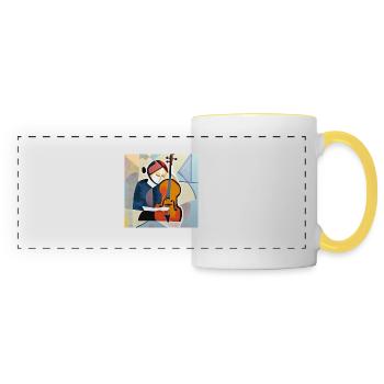 A moment before the note - Panoramic Mug - white/yellow - Front