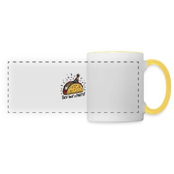 Taco ’bout a party! - Panoramic Mug - white/yellow - Front