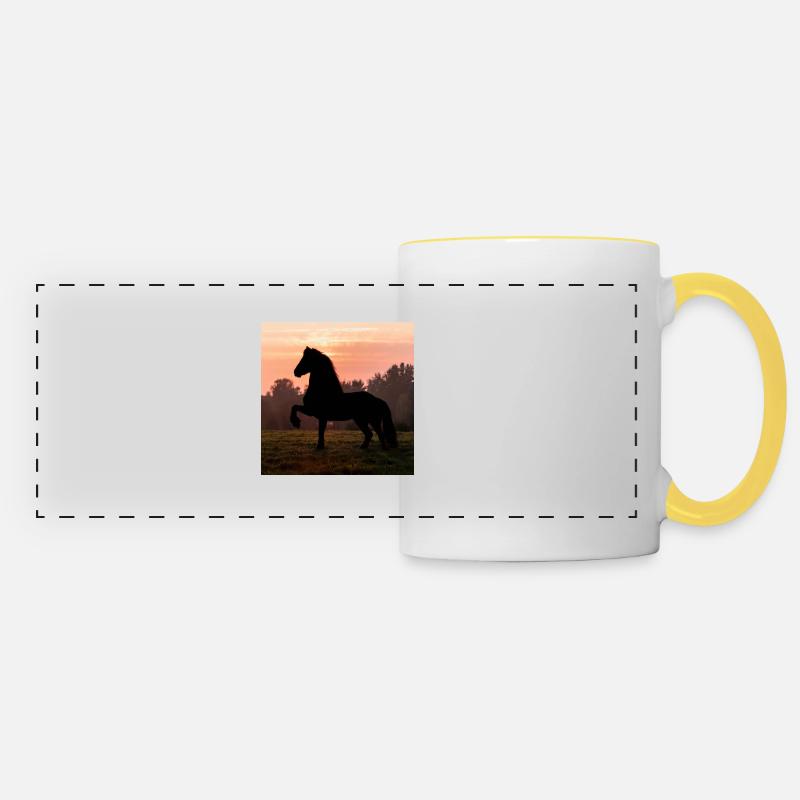 Friesian Morning - Panoramatasse - Weiß/Gelb