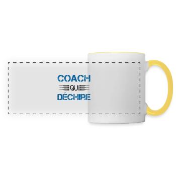 Coach Who - Panoramic Mug - white/yellow - Front