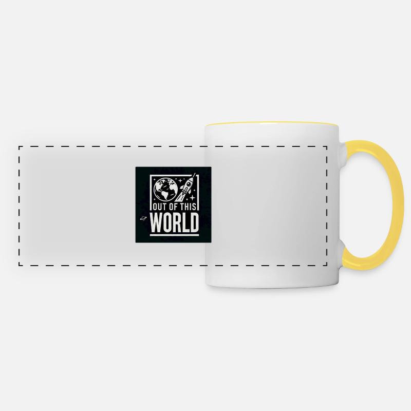 Out of This World - Panoramic Mug - white/yellow