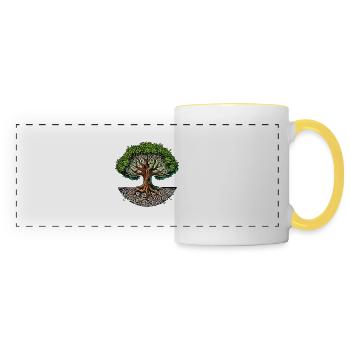 Tree of Life - Panoramic Mug - white/yellow - Front