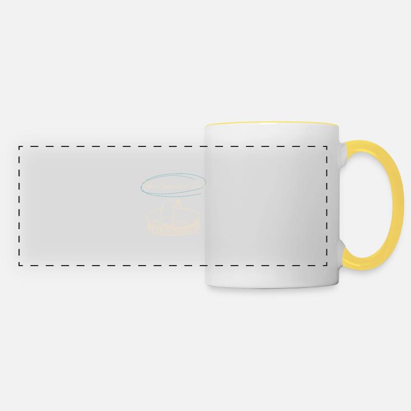 Horse Brush The Equestrian Edit - Panoramic Mug - white/yellow