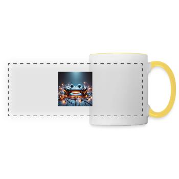 PS Controller - Panoramic Mug - white/yellow - Front
