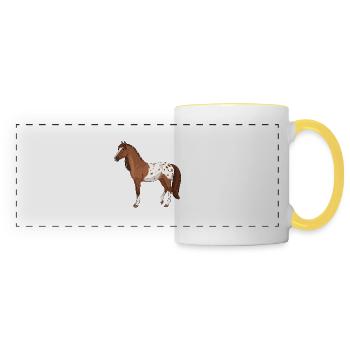 Appaloosa Pferd echt - Panoramatasse - Weiß/Gelb - Vorne
