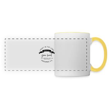 Trust the Lord - Panoramic Mug - white/yellow - Front