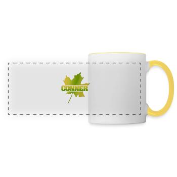 Conner Conner - Mug panoramique contrasté et blanc - blanc/jaune - Devant