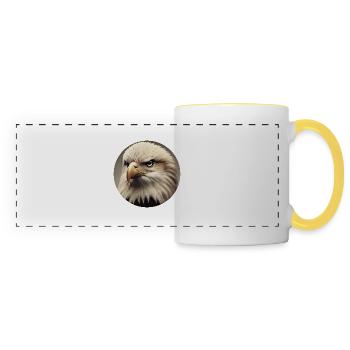 Bald eagle - Panoramic Mug - white/yellow - Front