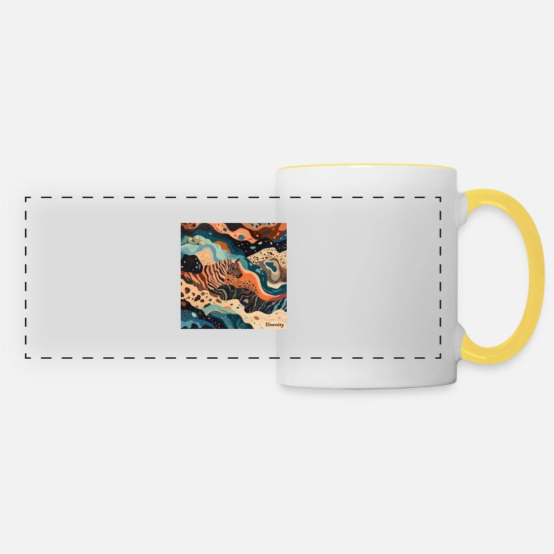 Diversity - Panoramic Mug - white/yellow