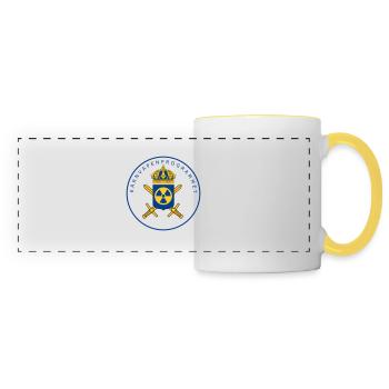 Le programme suédois d’armement nucléaire - Mug panoramique contrasté et blanc - blanc/jaune - Devant