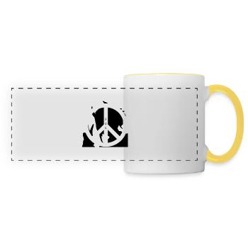 All Peace - Panoramic Mug - white/yellow - Front