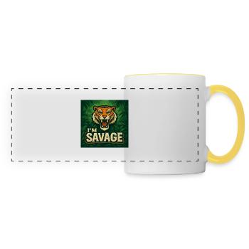 DBC267D7 5627 4FF3 9ED2 63A8B575F43D - Panoramic Mug - white/yellow - Front