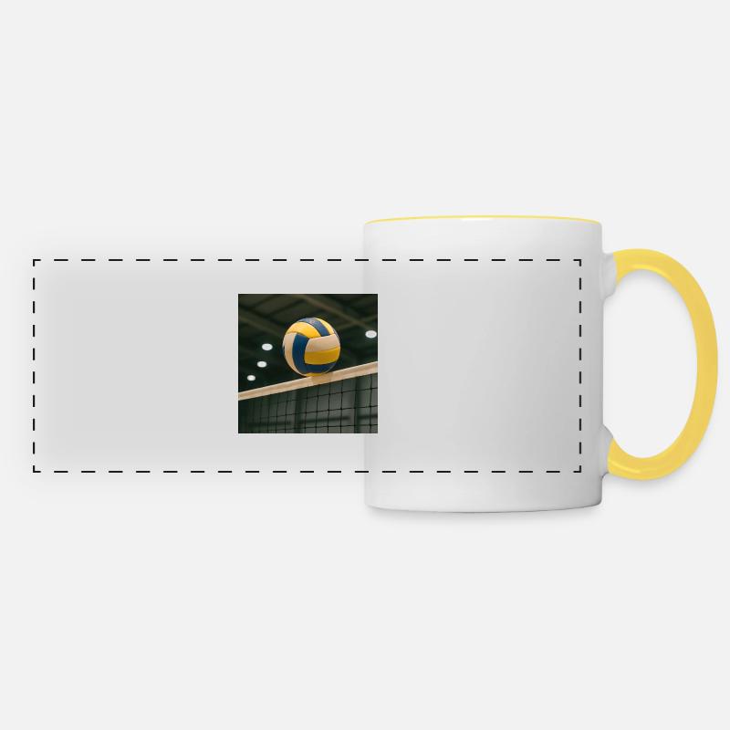 Sport - Volleyball - Panoramic Mug - white/yellow