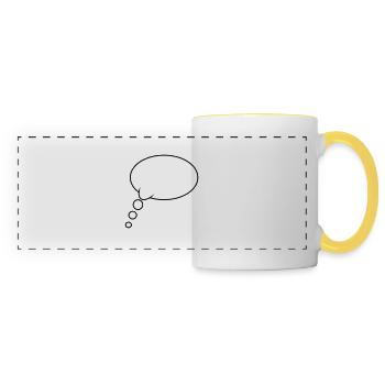 Thought Bubble Design - Panoramic Mug - white/yellow - Front