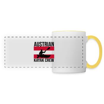 Chemise autrichienne Kayak Crew Kajak - Mug panoramique contrasté et blanc - blanc/jaune - Devant