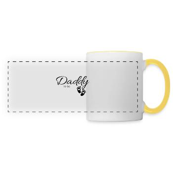 Daddy to be - Panoramic Mug - white/yellow - Front