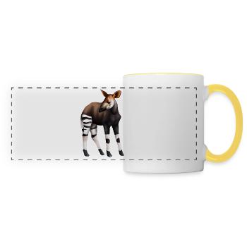 Sweet Okapi - Panoramic Mug - white/yellow - Front