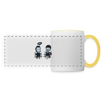 Poulpe Fiction - Panoramic Mug - white/yellow - Front