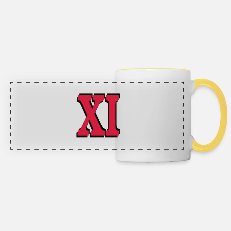 11th Birthday - Panoramic Mug - white/yellow
