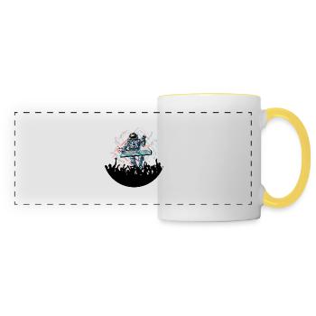Dj - Panoramic Mug - white/yellow - Front