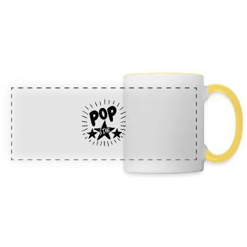 Pop Star - Panoramic Mug - white/yellow - Front