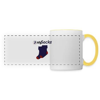 Only Socks - Panoramic Mug - white/yellow - Front