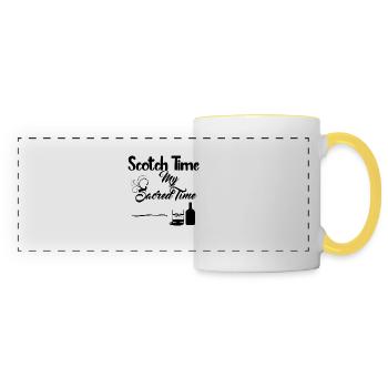 Scotch Time Design - Panoramatasse - Weiß/Gelb - Vorne