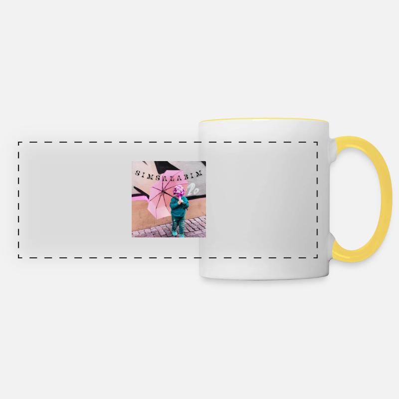 Simsalabim - Panoramic Mug - white/yellow