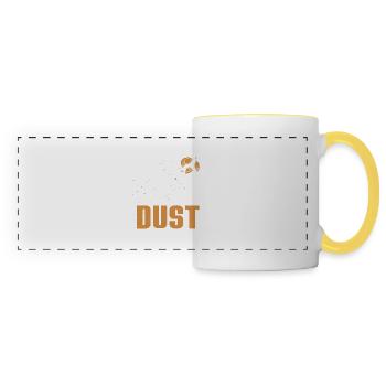 Pull Bang Dust Skeet Shooting Trapshooting - Panoramic Mug - white/yellow - Front