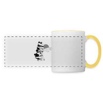 Stone Tower - Panoramic Mug - white/yellow - Front