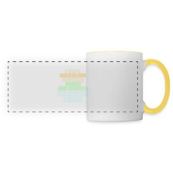 I Have Selective Hearing You Weren't Selected Joke - Panoramic Mug - white/yellow - Front