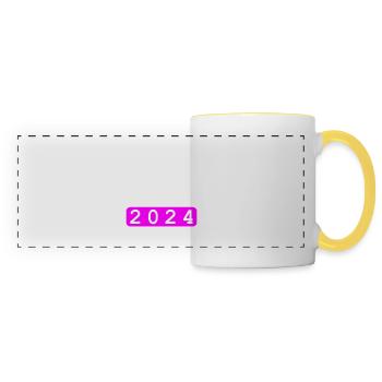 Bachelorette Party 2024 Bachelorette Party - Panoramic Mug - white/yellow - Front