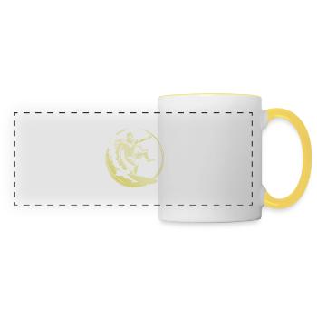 Surfer Man - Panoramic Mug - white/yellow - Front