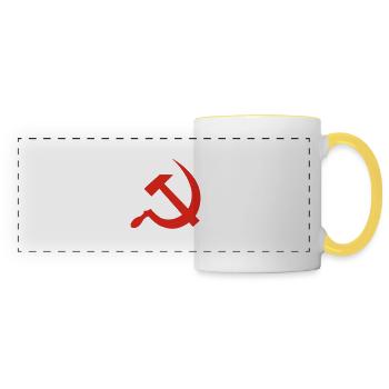 Hammer & Sickle - Panoramatasse - Weiß/Gelb - Vorne