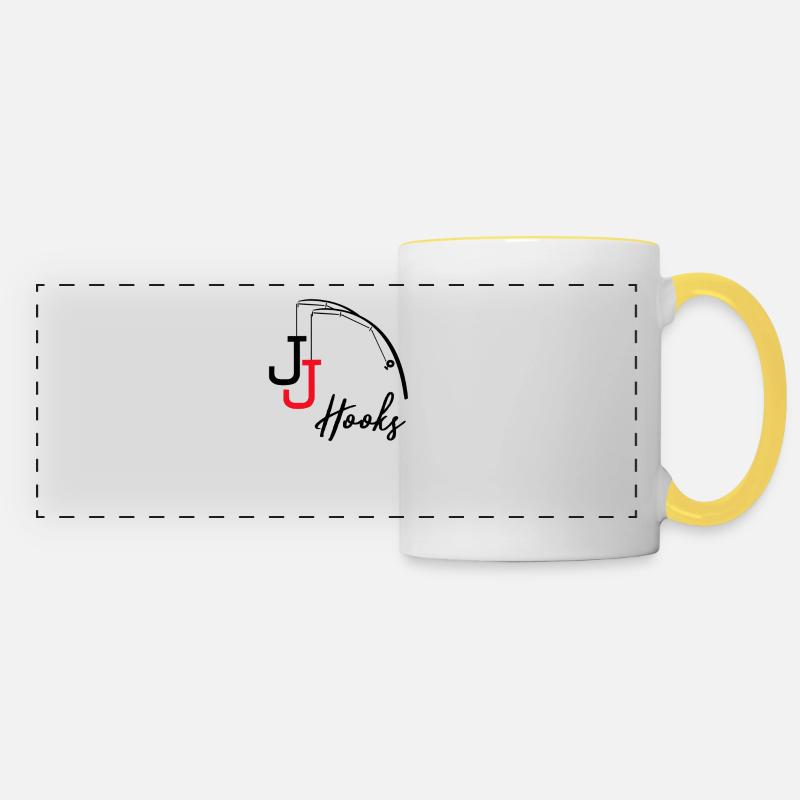 Poker JJ Hooks - Panoramic Mug - white/yellow