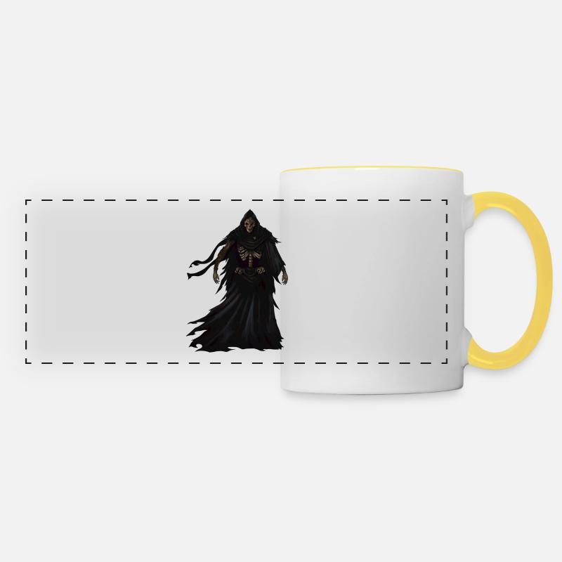 moissonneur - Mug panoramique contrasté et blanc - blanc/jaune